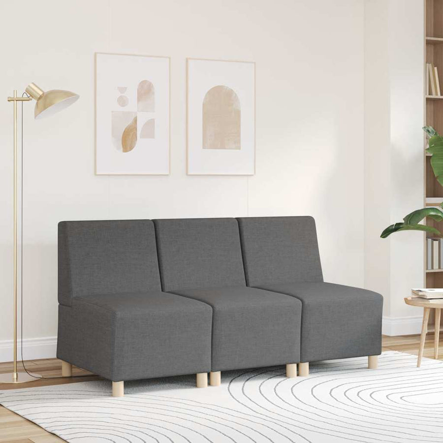 Fauteuil 55 cm stof donkergrijs
