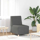 Fauteuil donkergrijs 55x74x82 cm stof