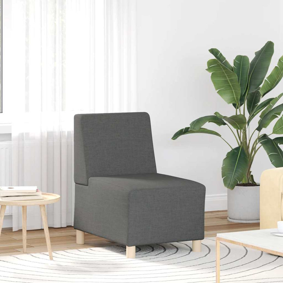 Fauteuil 55 cm stof donkergrijs