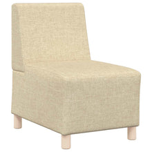 Fauteuil 55 cm stof crèmekleurig