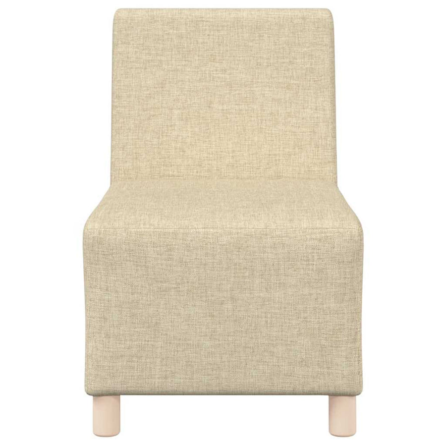 Fauteuil 55 cm stof crèmekleurig