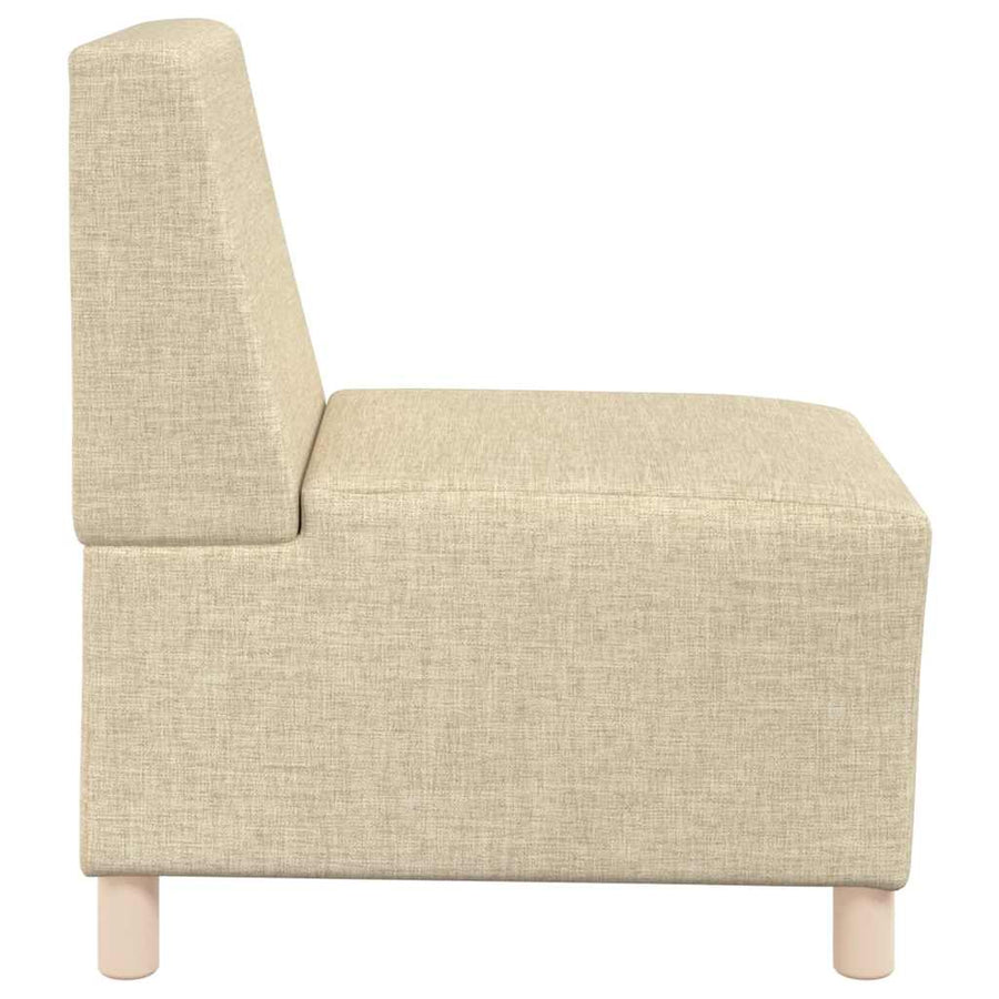 Fauteuil 55 cm stof crèmekleurig