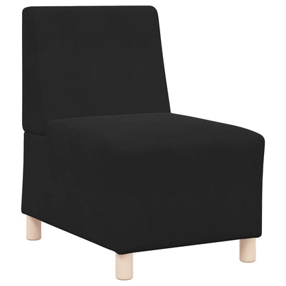 | Modulaire Bankeenheid Armlos | Zwart 55 x 74 x 82 cm Fluweel