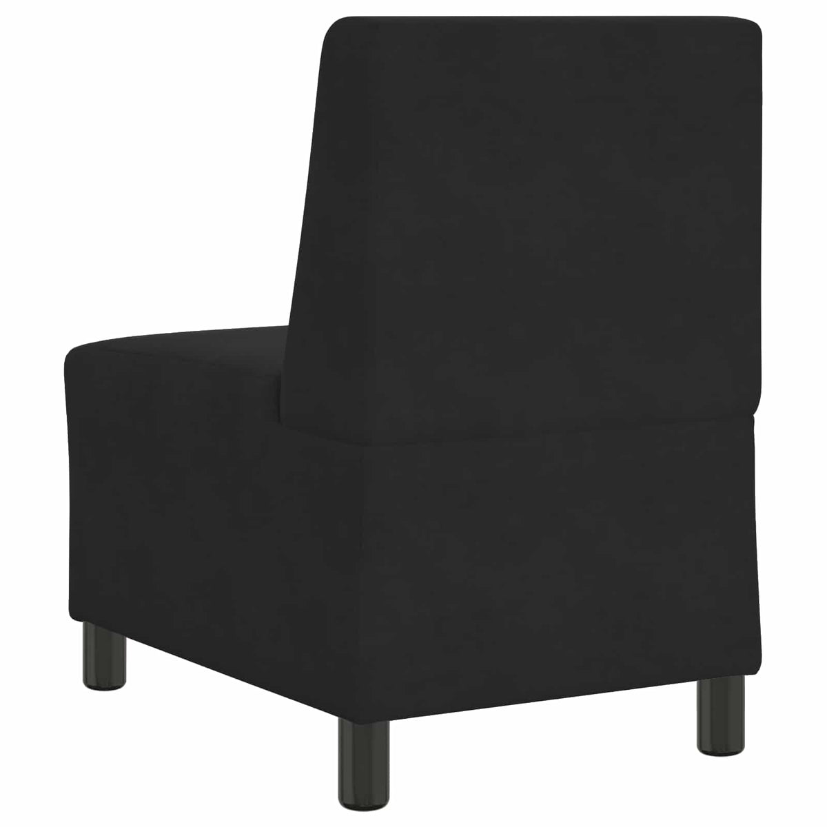 | Modulaire Bankeenheid Armlos | Zwart 55 x 74 x 82 cm Fluweel