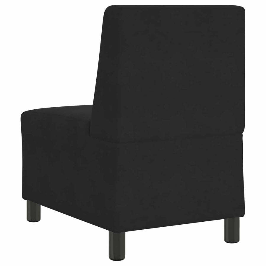 | Modulaire Bankeenheid Armlos | Zwart 55 x 74 x 82 cm Fluweel
