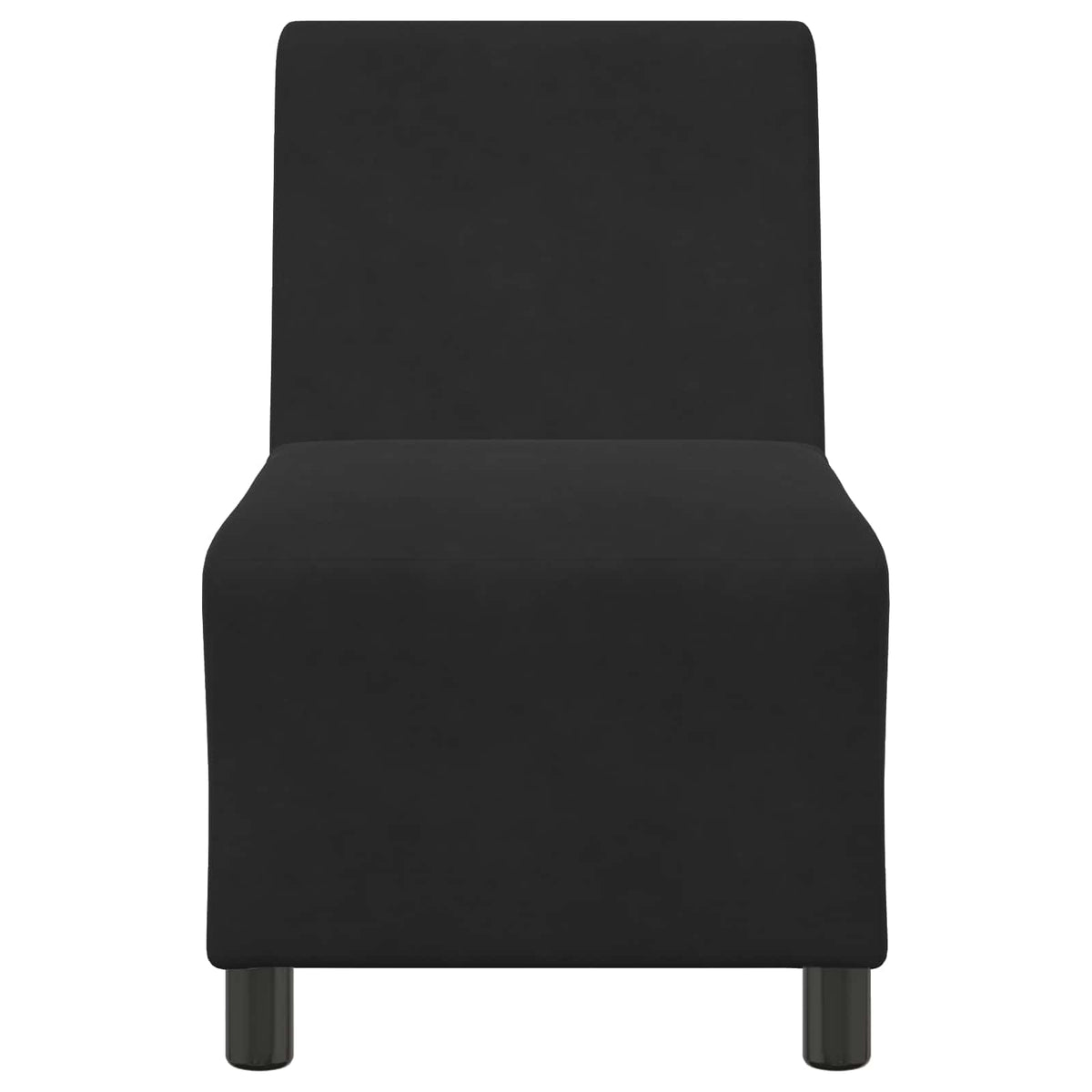 | Modulaire Bankeenheid Armlos | Zwart 55 x 74 x 82 cm Fluweel