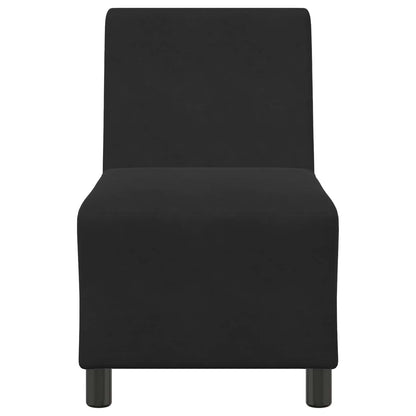 | Modulaire Bankeenheid Armlos | Zwart 55 x 74 x 82 cm Fluweel