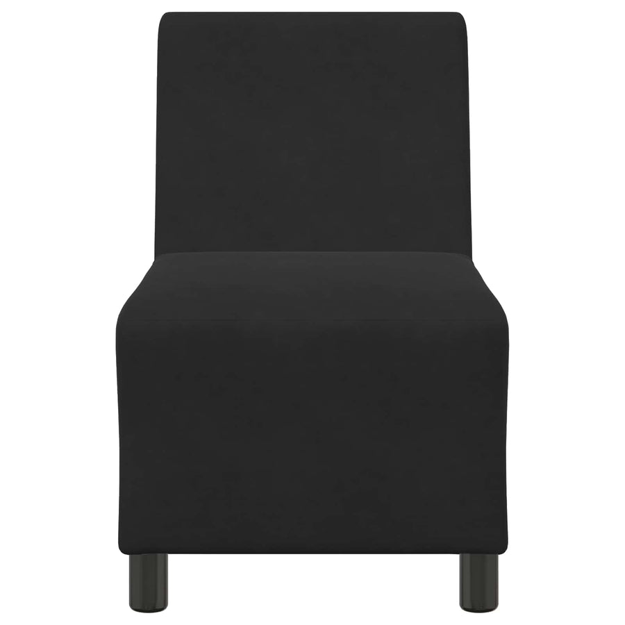 | Modulaire Bankeenheid Armlos | Zwart 55 x 74 x 82 cm Fluweel