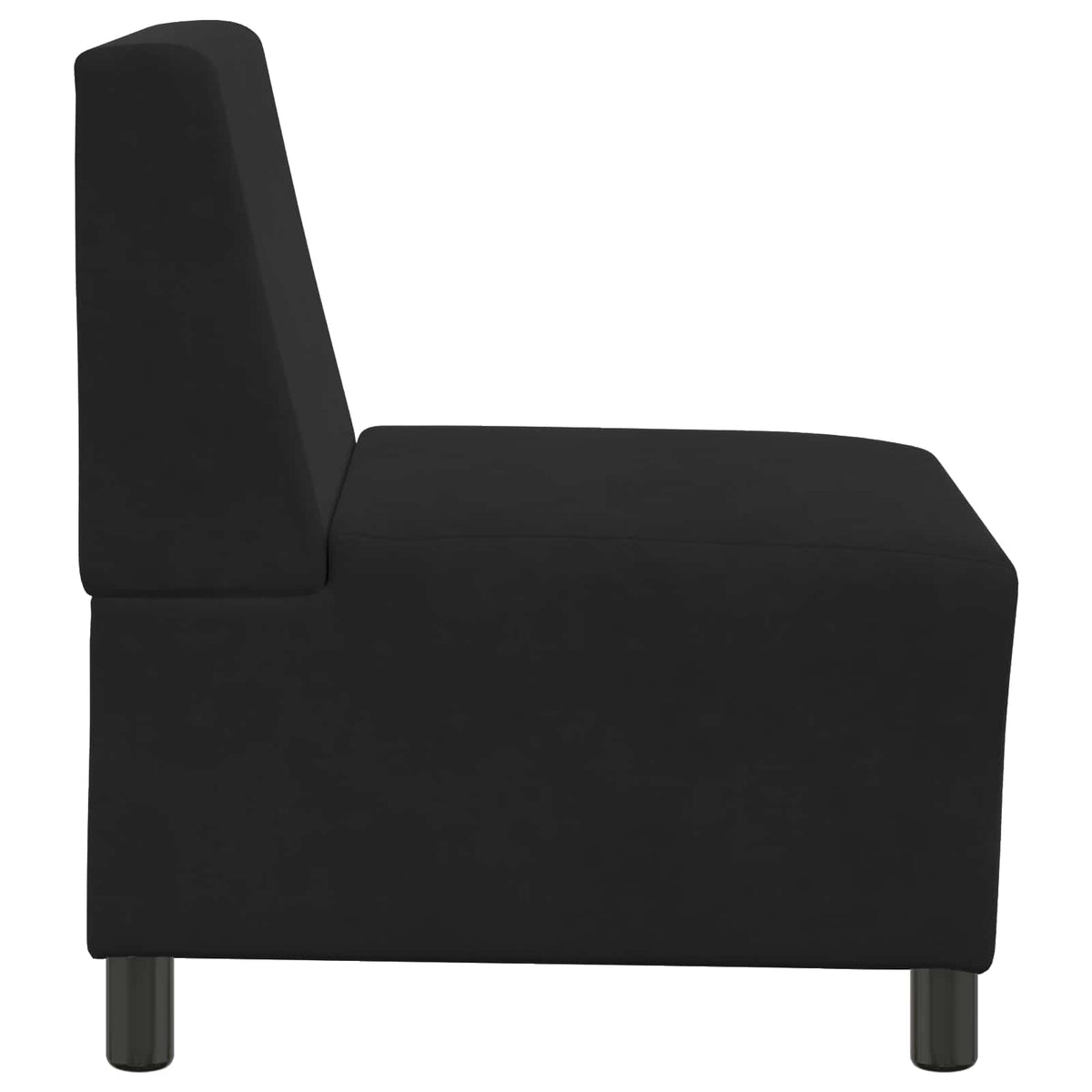 | Modulaire Bankeenheid Armlos | Zwart 55 x 74 x 82 cm Fluweel