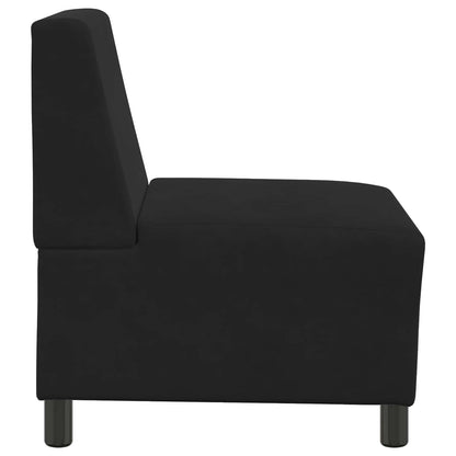 | Modulaire Bankeenheid Armlos | Zwart 55 x 74 x 82 cm Fluweel