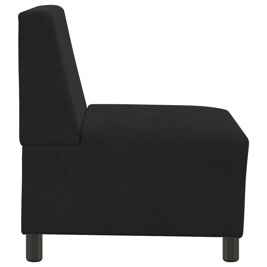 | Modulaire Bankeenheid Armlos | Zwart 55 x 74 x 82 cm Fluweel