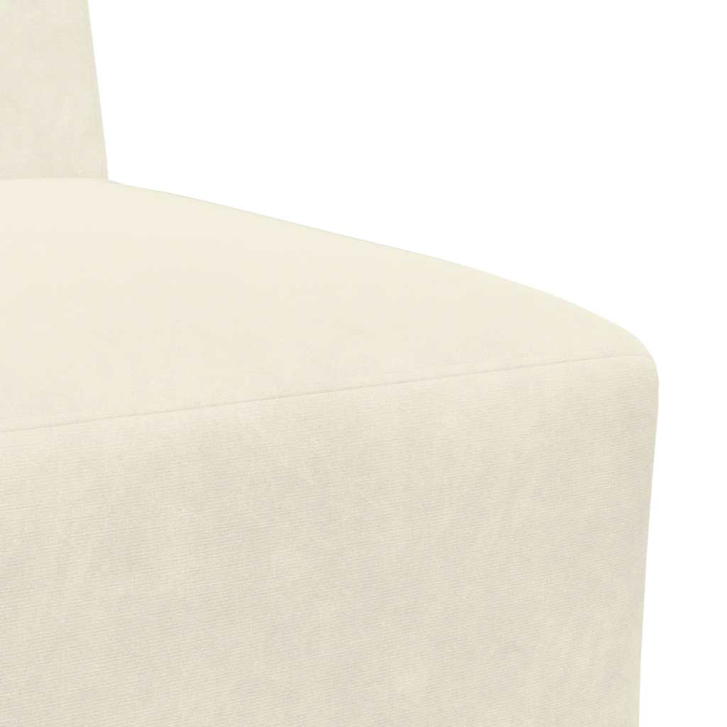 Fauteuil 55 Cm Fluweel Kleurig Crème