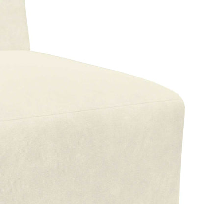 Fauteuil 55 Cm Fluweel Kleurig Crème