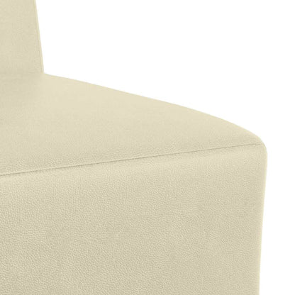 Sofa Stoel Crème 55 x 74 x 82 cm Kunstleer