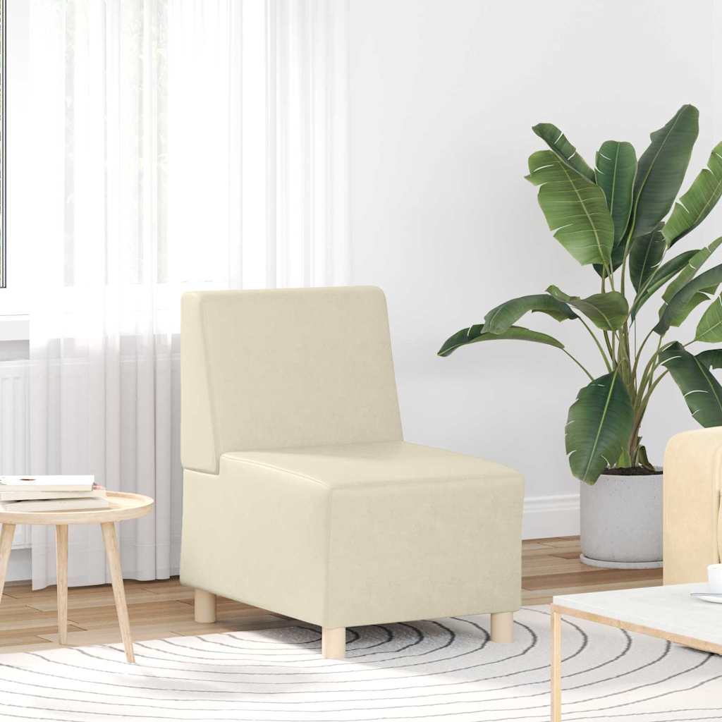 Sofa Stoel Crème 55 x 74 x 82 cm Kunstleer