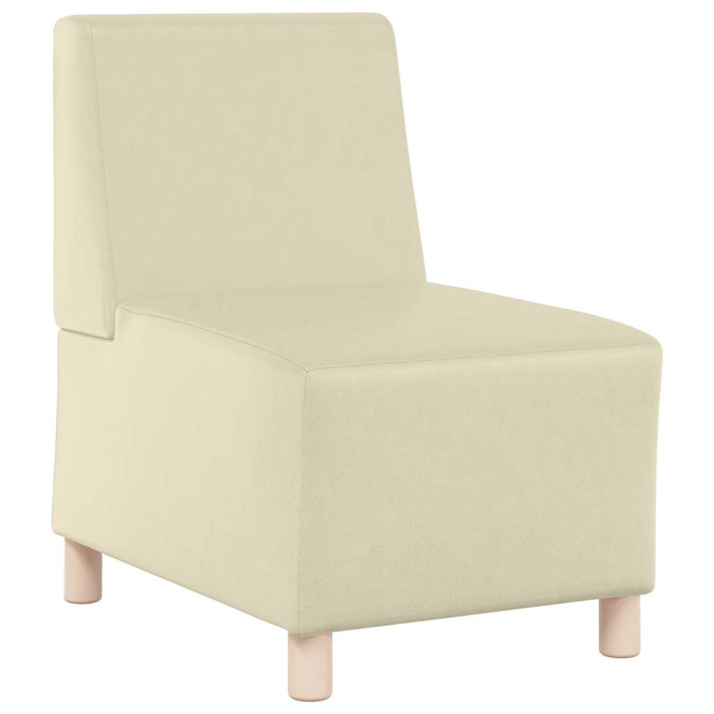 Sofa Stoel Crème 55 x 74 x 82 cm Kunstleer
