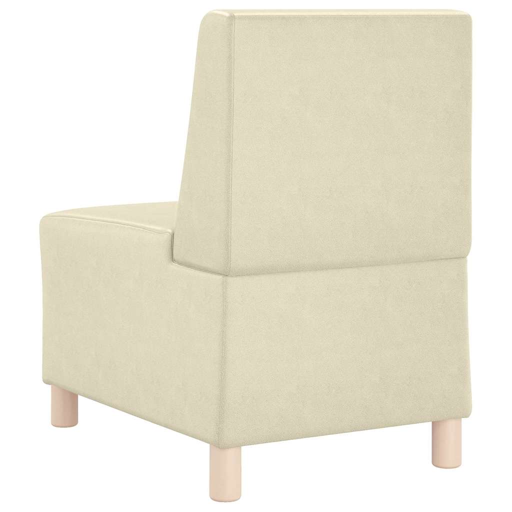 Sofa Stoel Crème 55 x 74 x 82 cm Kunstleer