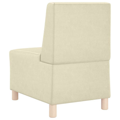 Sofa Stoel Crème 55 x 74 x 82 cm Kunstleer