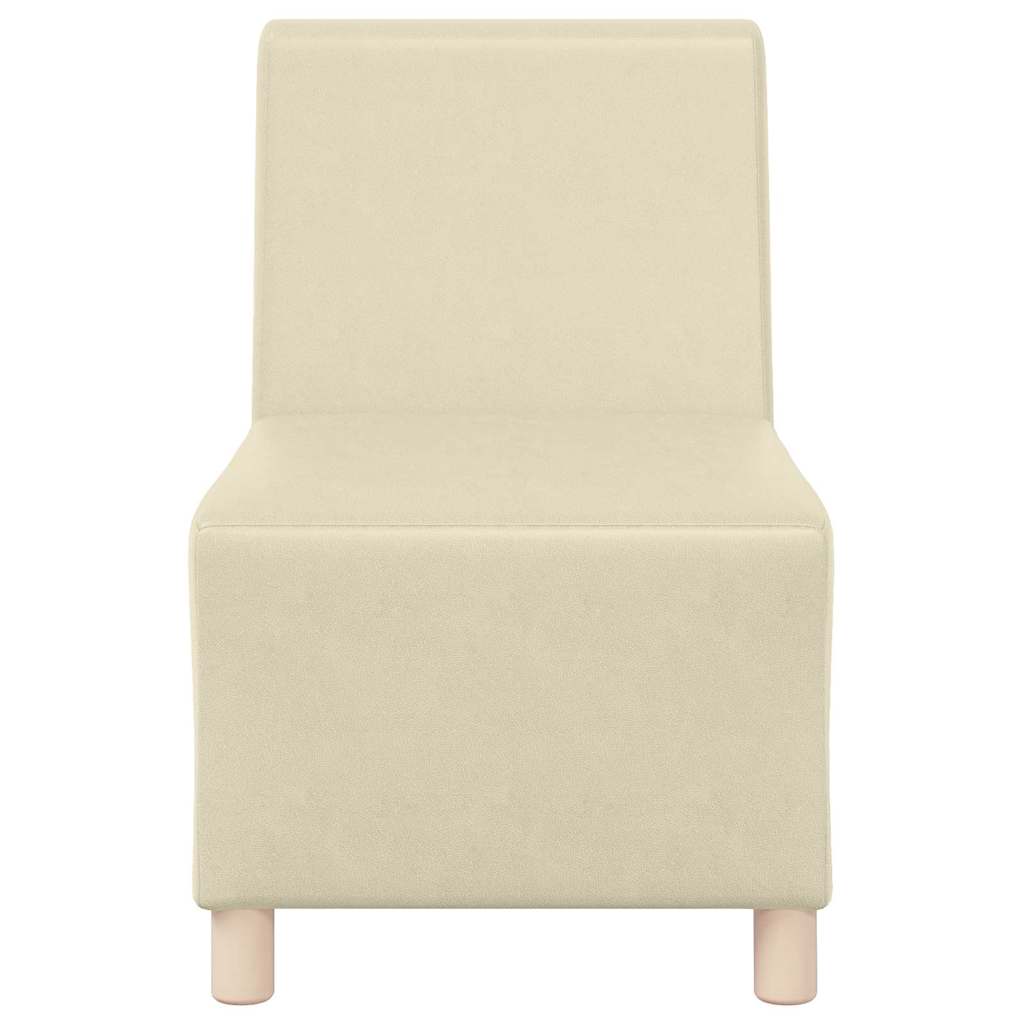 Sofa Stoel Crème 55 x 74 x 82 cm Kunstleer