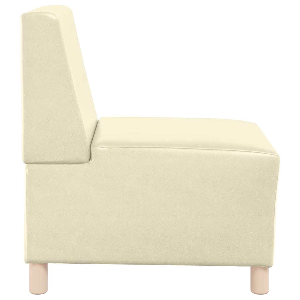 Sofa Stoel Crème 55 x 74 x 82 cm Kunstleer