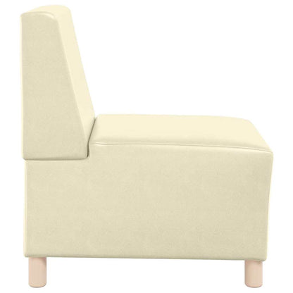 Sofa Stoel Crème 55 x 74 x 82 cm Kunstleer