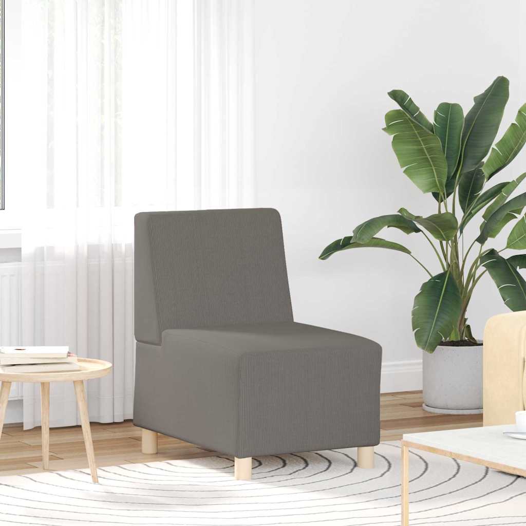 Sofa Stoel Lichtgrijs 55 x 74 x 82 cm Katoenen stof