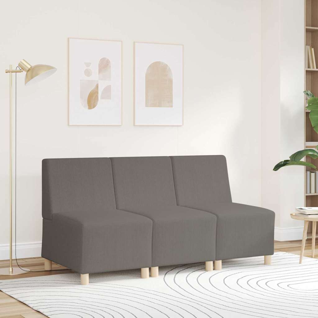 Sofa Stoel Lichtgrijs 55 x 74 x 82 cm Katoenen stof