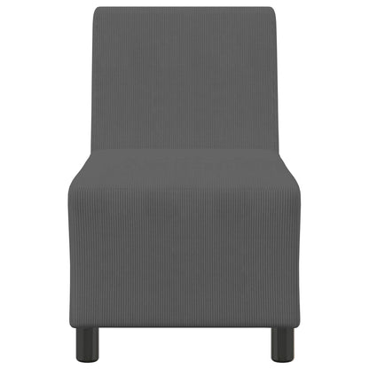 | Modulaire Bankeenheid Armlos | Donkergrijs 55 x 74 x 82 cm