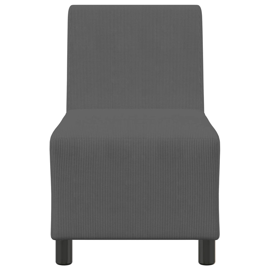 | Modulaire Bankeenheid Armlos | Donkergrijs 55 x 74 x 82 cm