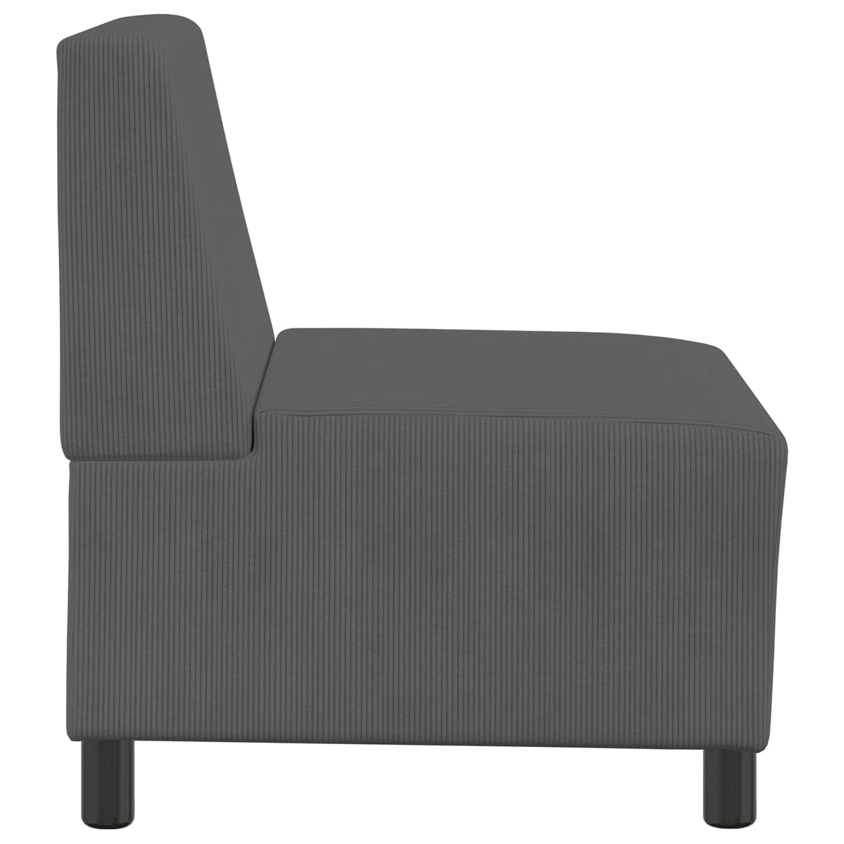 | Modulaire Bankeenheid Armlos | Donkergrijs 55 x 74 x 82 cm