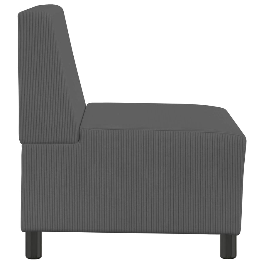| Modulaire Bankeenheid Armlos | Donkergrijs 55 x 74 x 82 cm