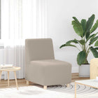 Fauteuil 55x74x82 cm lichtgrijs wolachtige stof