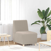Fauteuil 55x74x82 cm lichtgrijs wolachtige stof