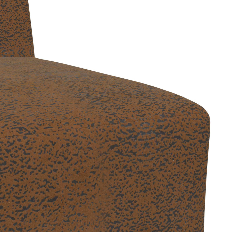 | Sofa Stoel | Met Kussen 55 X 74 X 82 Cm Faux Suede Leer Bruin