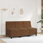 | Sofa Chair | With Cushion 55 X 74 X 82 Cm Faux Suede Leather Brown
