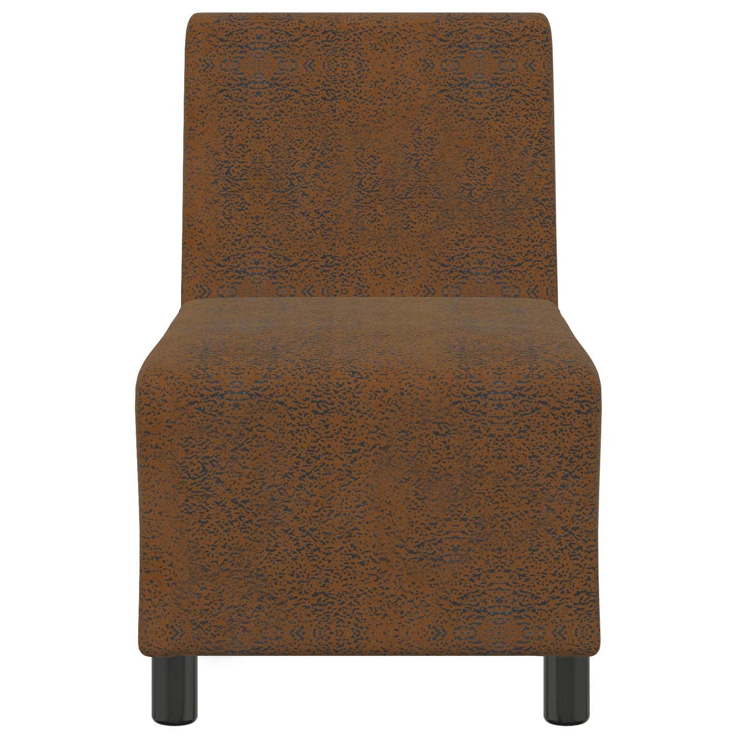 | Sofa Stoel | Met Kussen 55 X 74 X 82 Cm Faux Suede Leer Bruin
