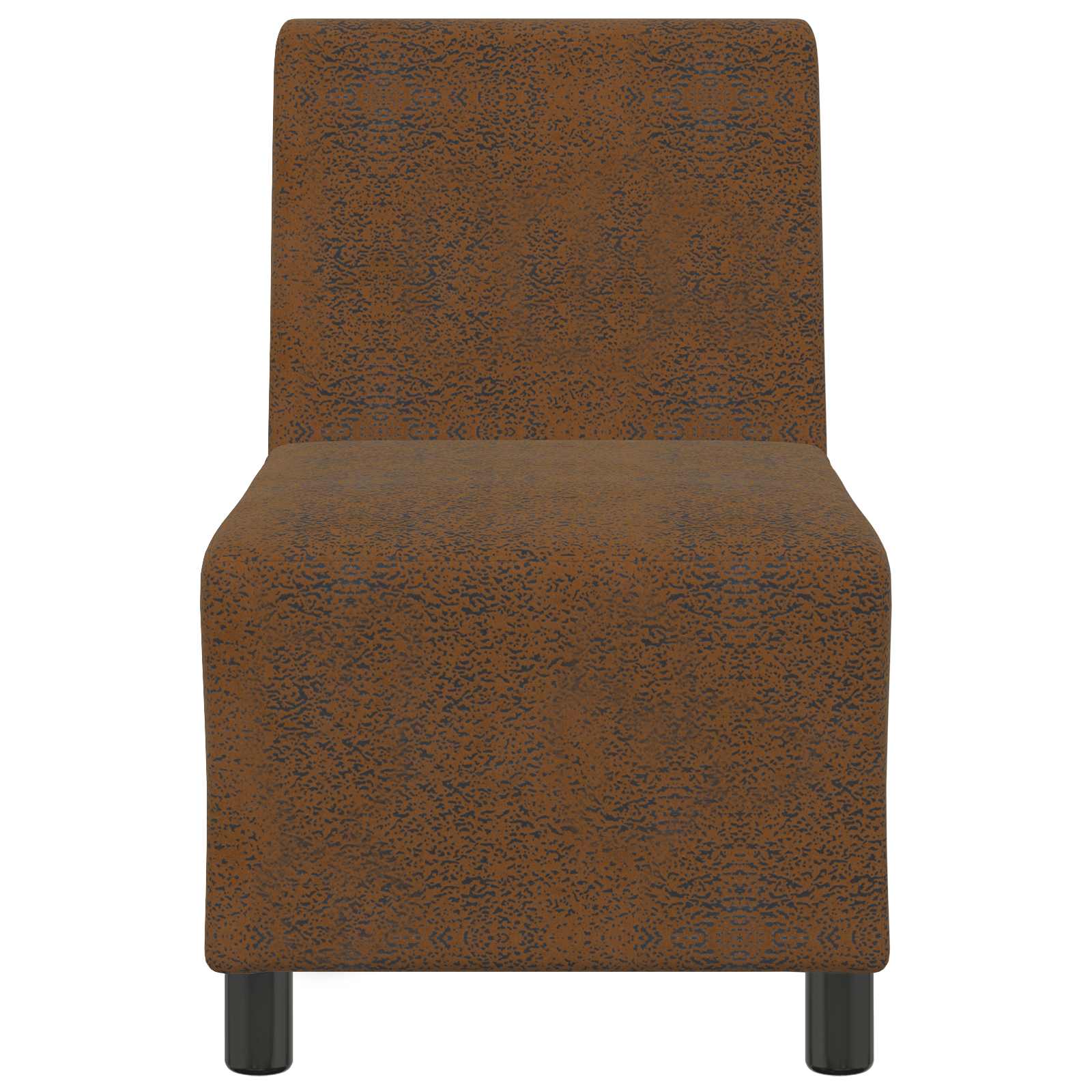 | Sofa Stoel | Met Kussen 55 X 74 X 82 Cm Faux Suede Leer Bruin