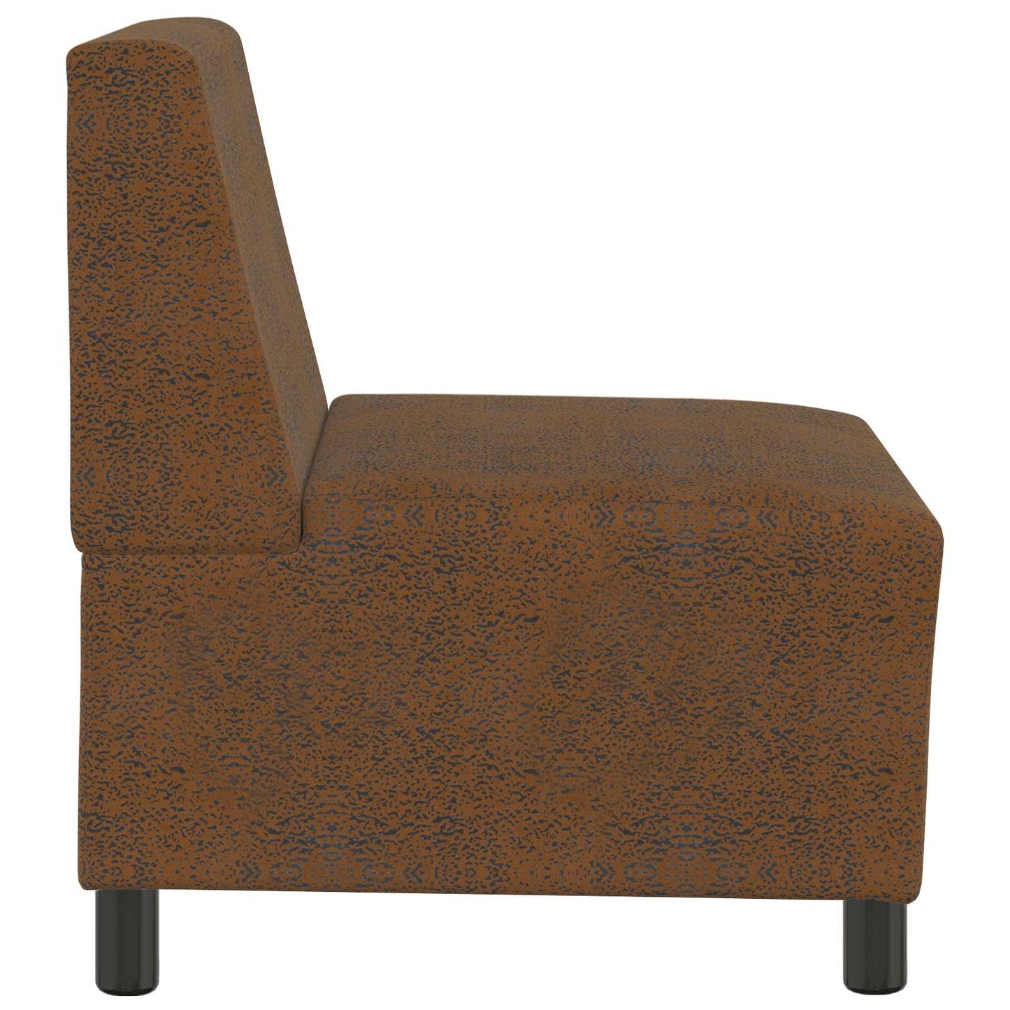 | Sofa Stoel | Met Kussen 55 X 74 X 82 Cm Faux Suede Leer Bruin