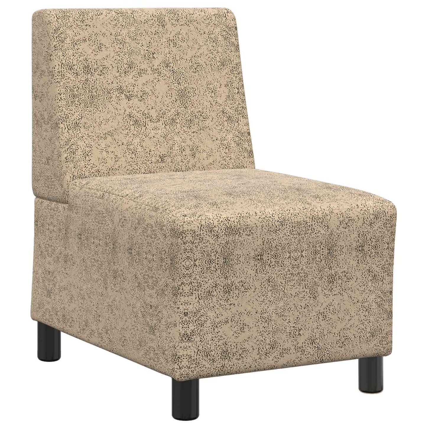 | Sofa Stoel | 55 X 74 X 82 Cm Faux Suede Leer Lichtgrijs