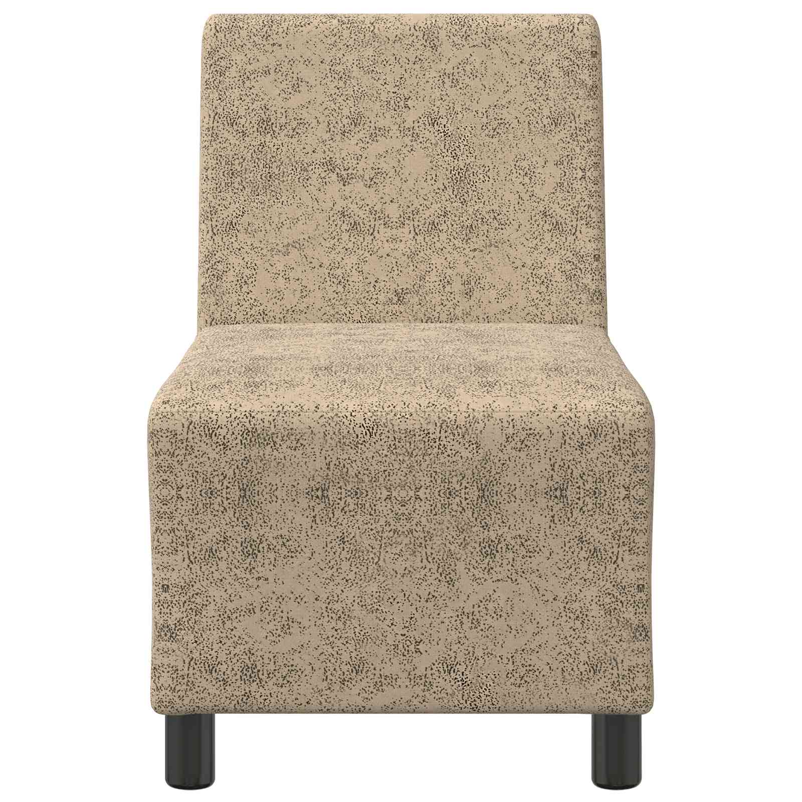 | Sofa Stoel | 55 X 74 X 82 Cm Faux Suede Leer Lichtgrijs