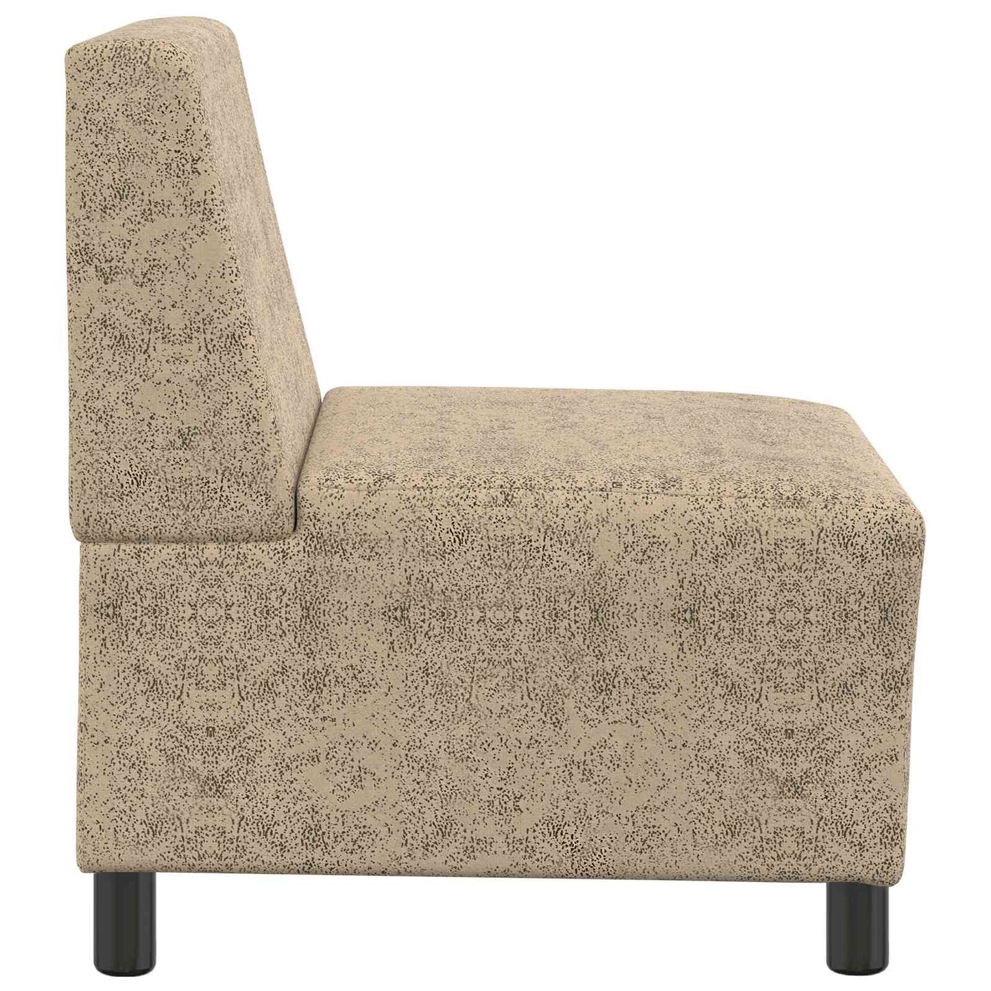 | Sofa Stoel | 55 X 74 X 82 Cm Faux Suede Leer Lichtgrijs