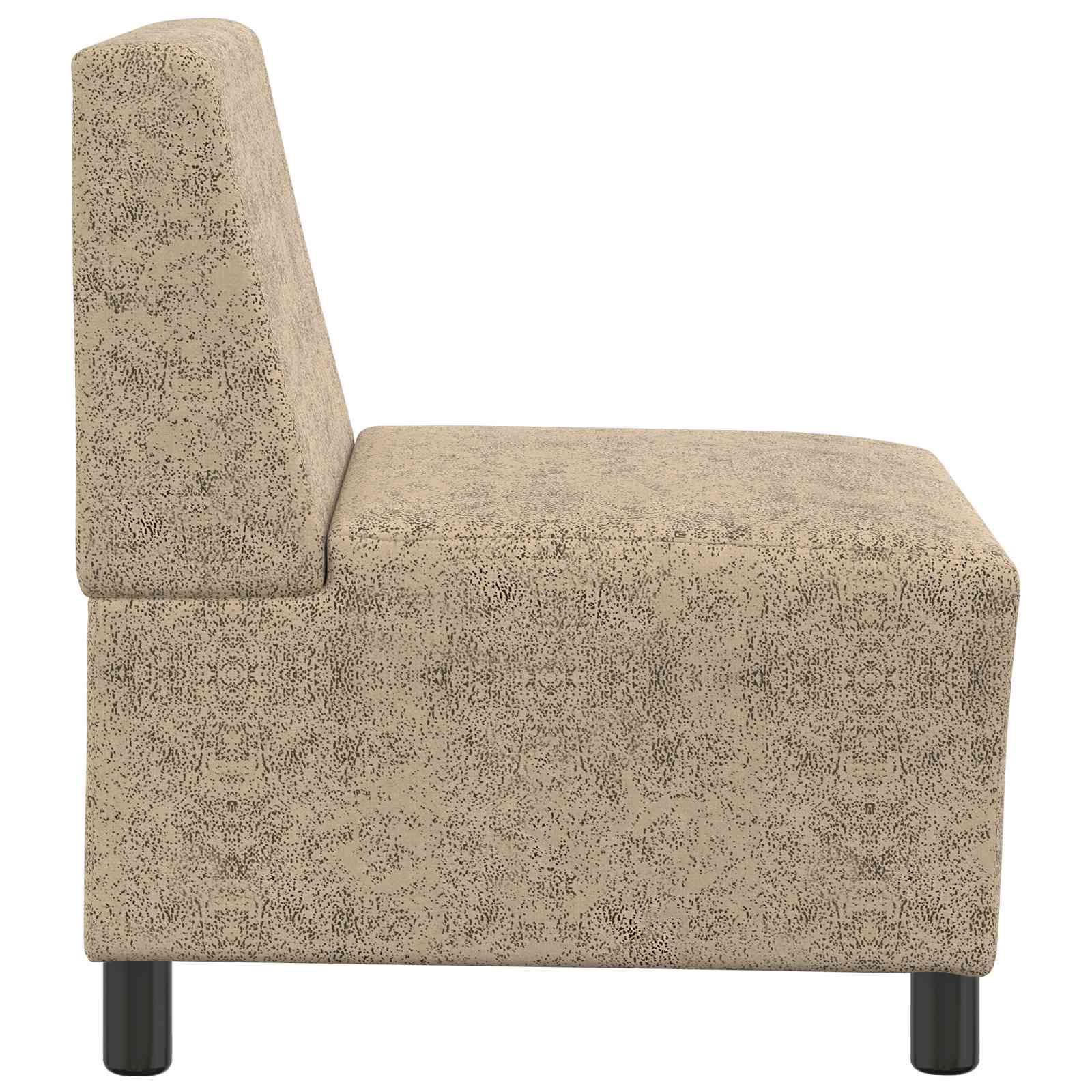 | Sofa Stoel | 55 X 74 X 82 Cm Faux Suede Leer Lichtgrijs