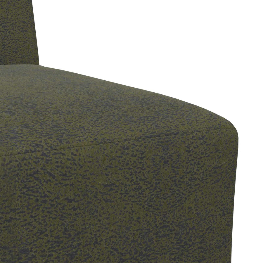 | Sofa Stoel | Met Kussen Groen 55 X 74 X 82 Cm Faux Suede Leer Legergroen