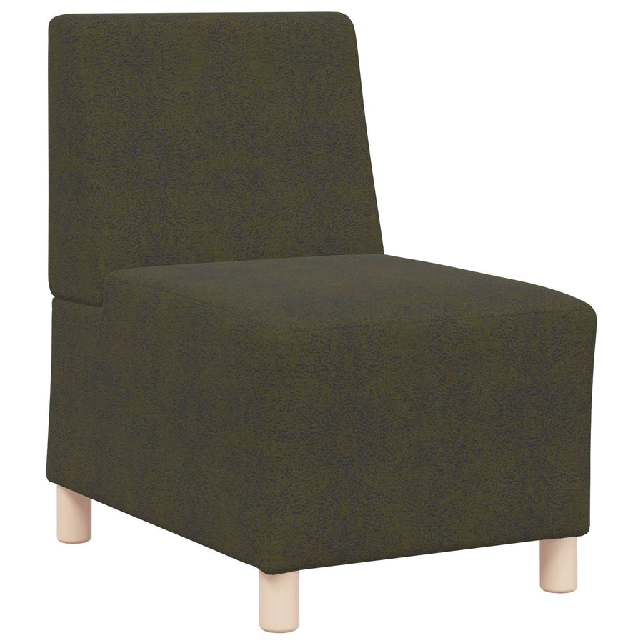 | Sofa Stoel | Met Kussen Groen 55 X 74 X 82 Cm Faux Suede Leer Legergroen