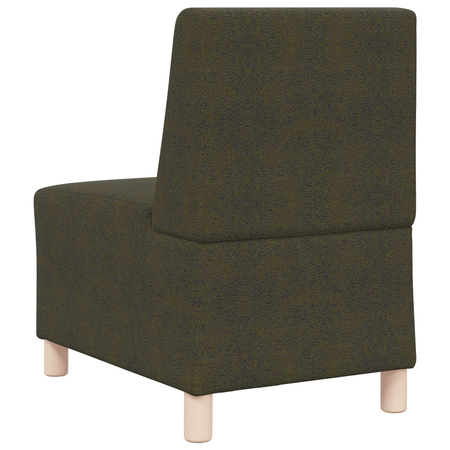 | Sofa Stoel | Met Kussen Groen 55 X 74 X 82 Cm Faux Suede Leer Legergroen