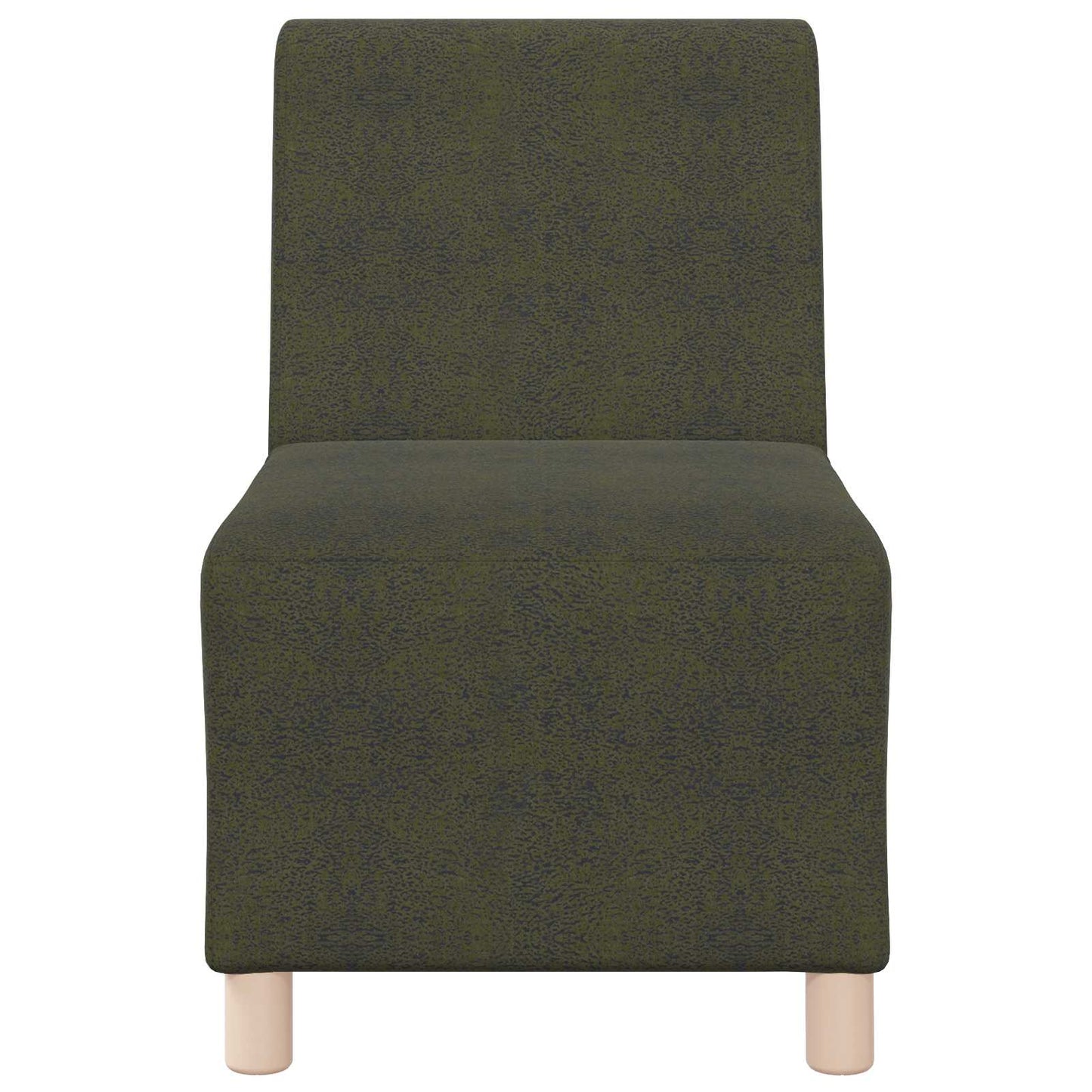 | Sofa Stoel | Met Kussen Groen 55 X 74 X 82 Cm Faux Suede Leer Legergroen