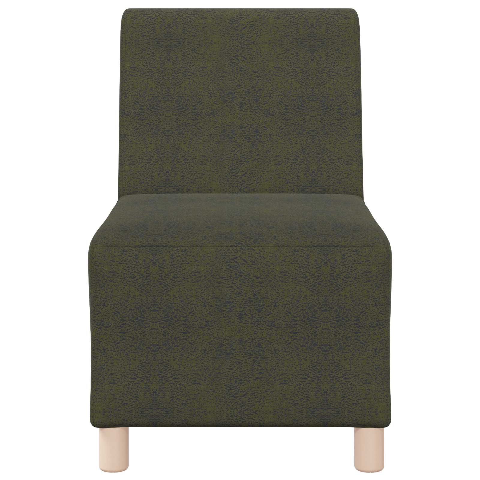| Sofa Stoel | Met Kussen Groen 55 X 74 X 82 Cm Faux Suede Leer Legergroen