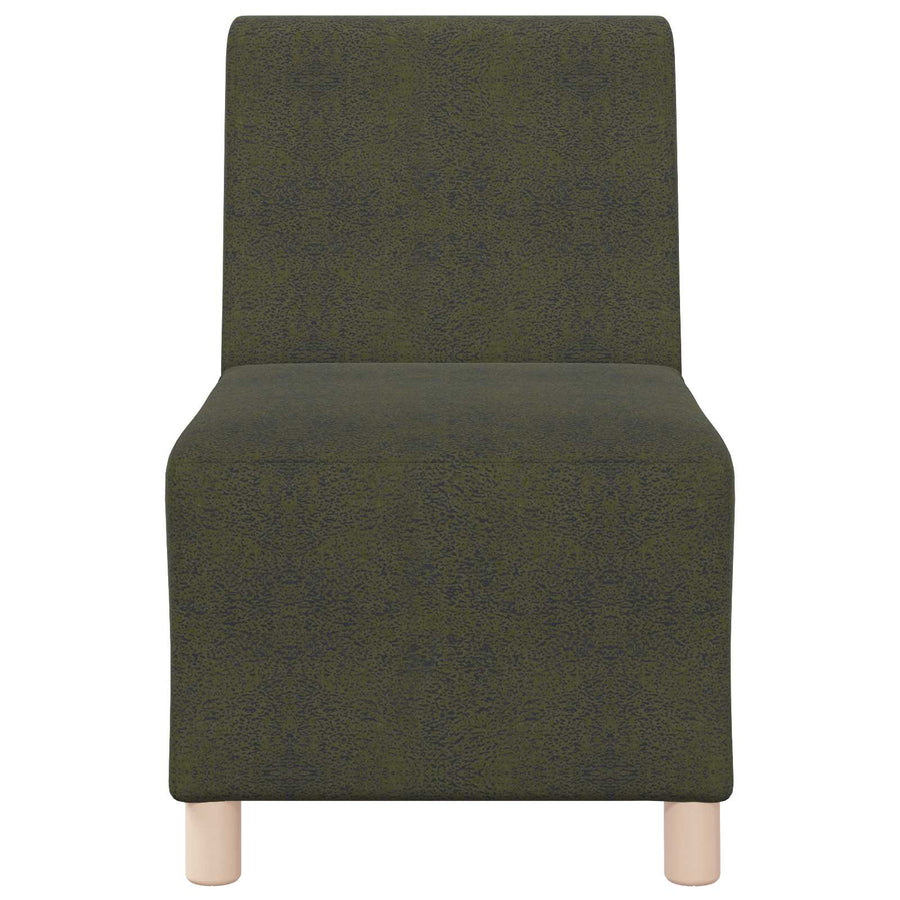 | Sofa Stoel | Met Kussen Groen 55 X 74 X 82 Cm Faux Suede Leer Legergroen