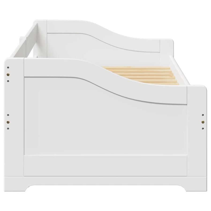 Slaapbank Met Onderschuifbed Zonder Matras Irun 90X200 Cm Wit