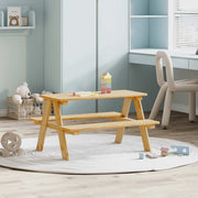 Kindertafel met banken 90x79,5x50 cm massief grenenhout